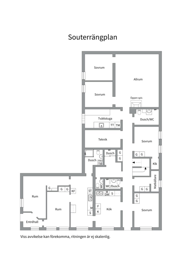Planlösning från Svankärrsvägen 37, Till salu i Sunnersta, Uppsala