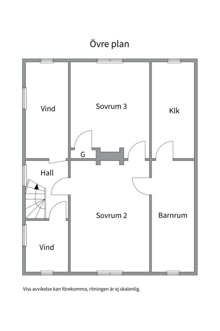 Planlösning från Orvenbo 153, Till salu i Heby, Heby