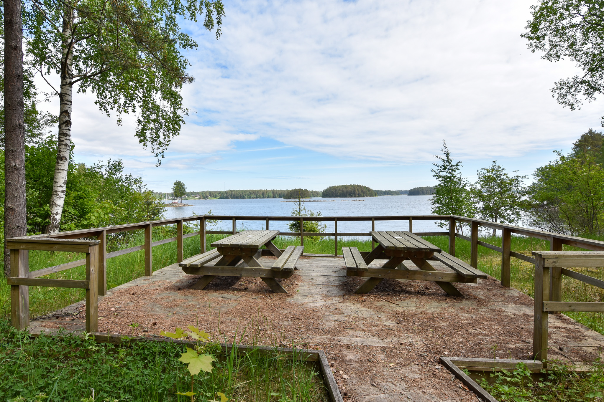 Uteplats med havsutsikt