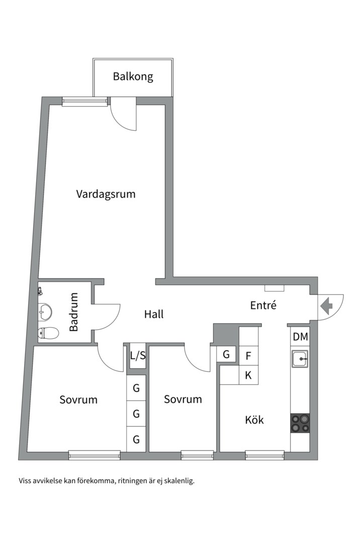 Planlösning från Becksjudarvägen 47, Kommande i Finntorp, Nacka