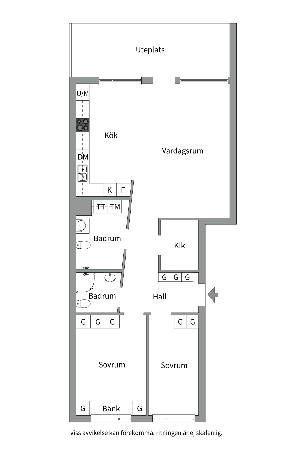 Bostadsbild från Älvkullevägen 12B, Kommande i Älvkullen, Västerås