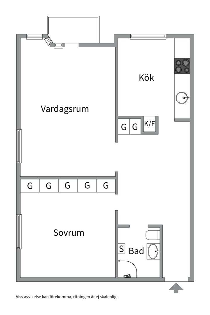 Planlösning från Tullingebergsvägen 12C, Kommande i G:a Tullingeberg, Botkyrka