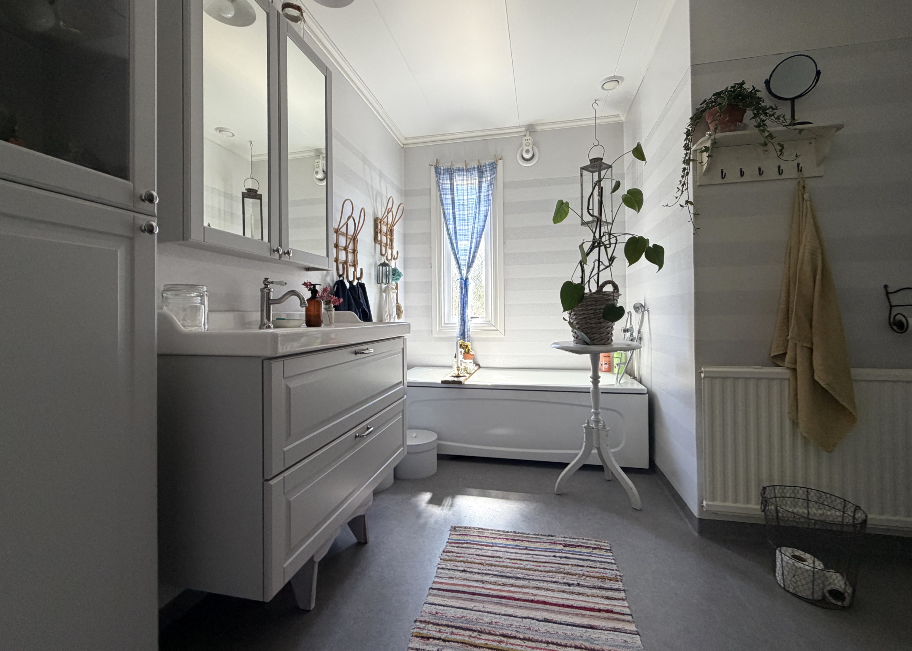 Härligt med stort badrum