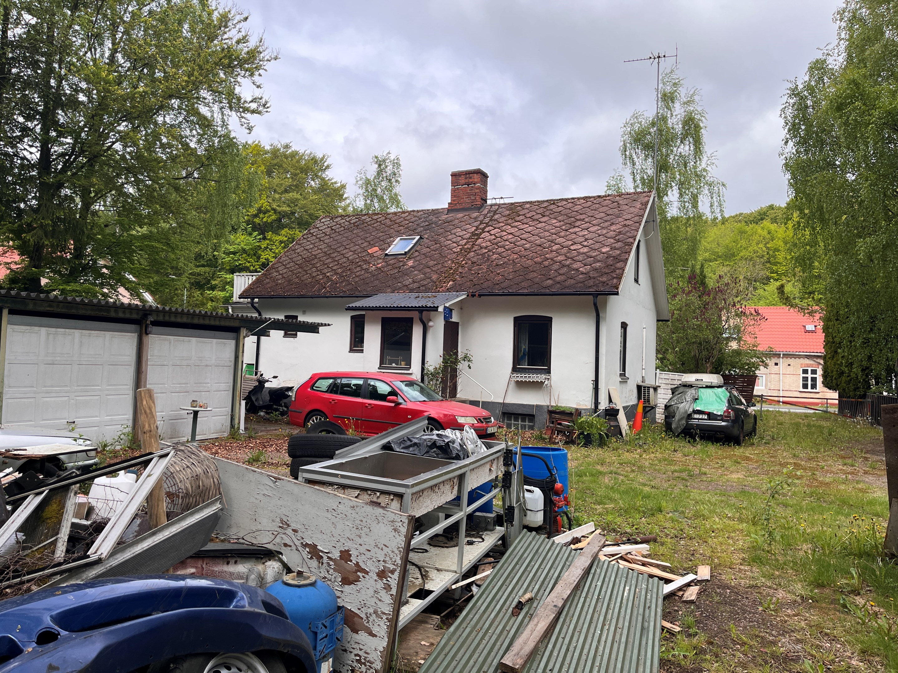 Från baksidan av huset