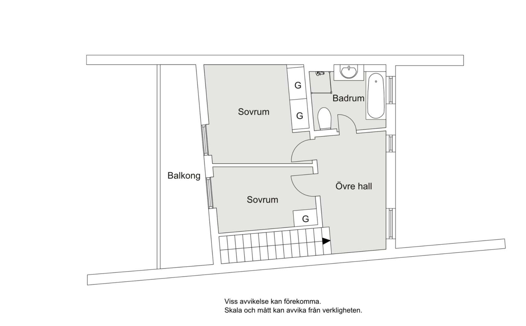 Planlösning från Stubbsundsvägen 1C, Kommande i Storängen, Nacka