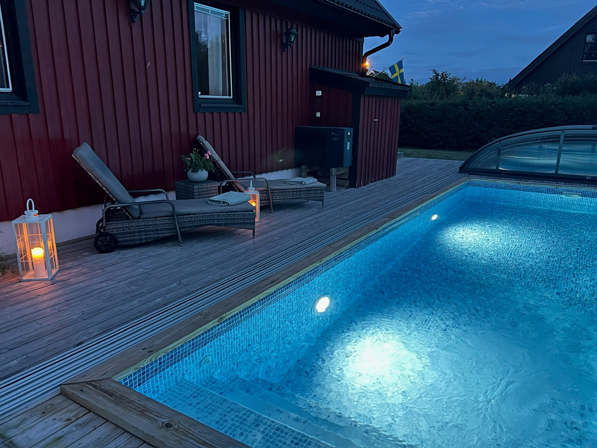 Privat skymningsbild