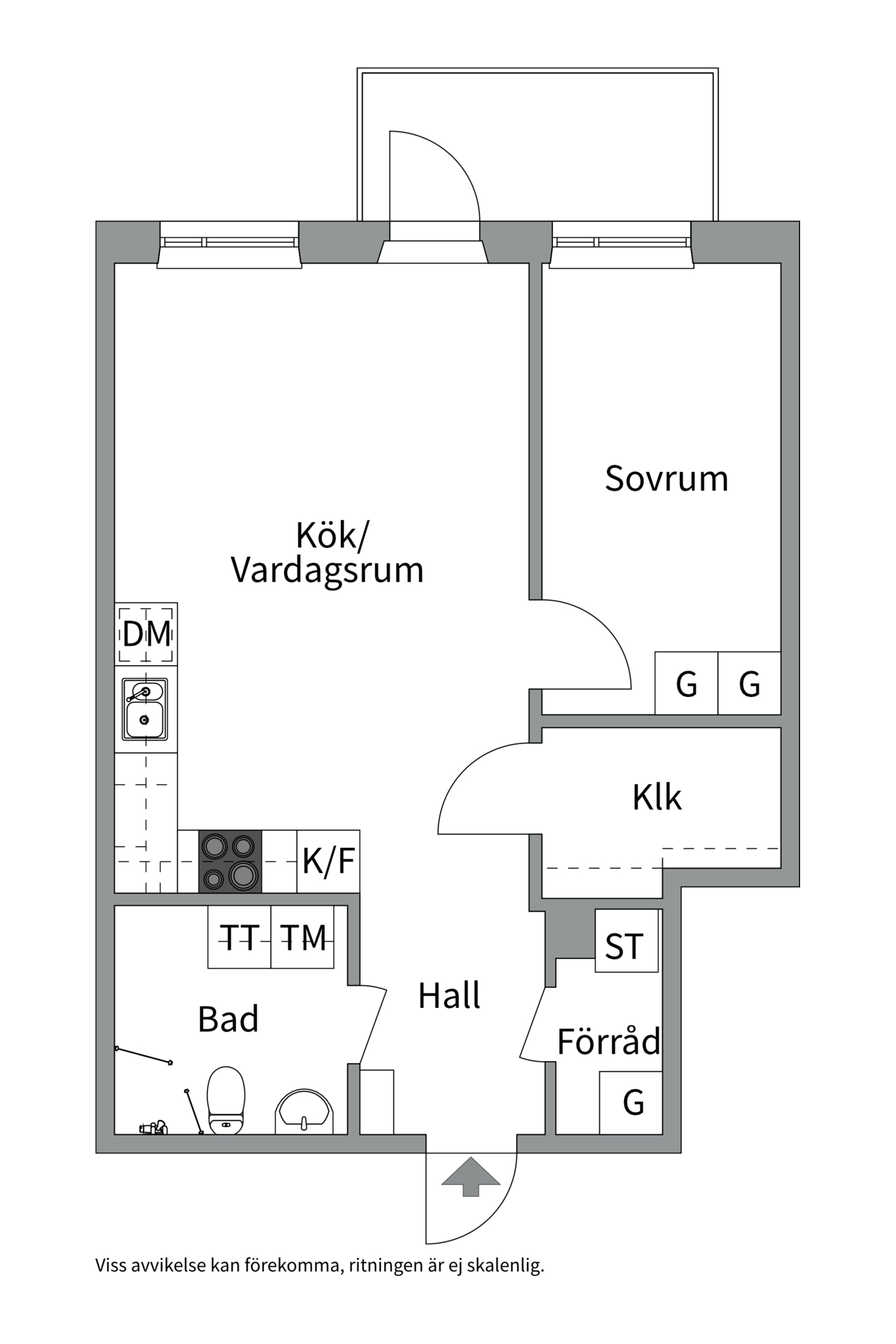 Bostadsbild från Råbyvägen 41, Kommande i Kapellgärdet, Uppsala