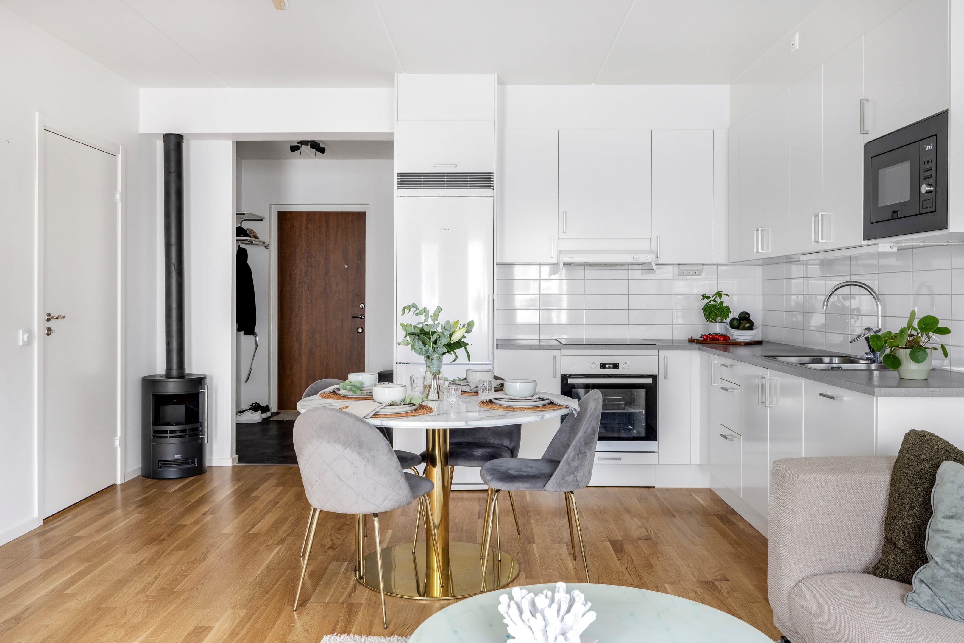 Bostadsbild från Råbyvägen 41, Kommande i Kapellgärdet, Uppsala