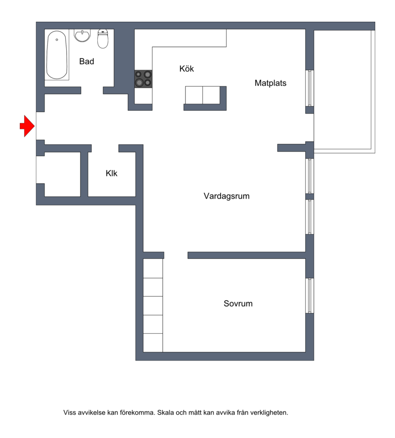 Planlösning från Norrskensbacken 7, Kommande i Östra Tullingeberg, Botkyrka