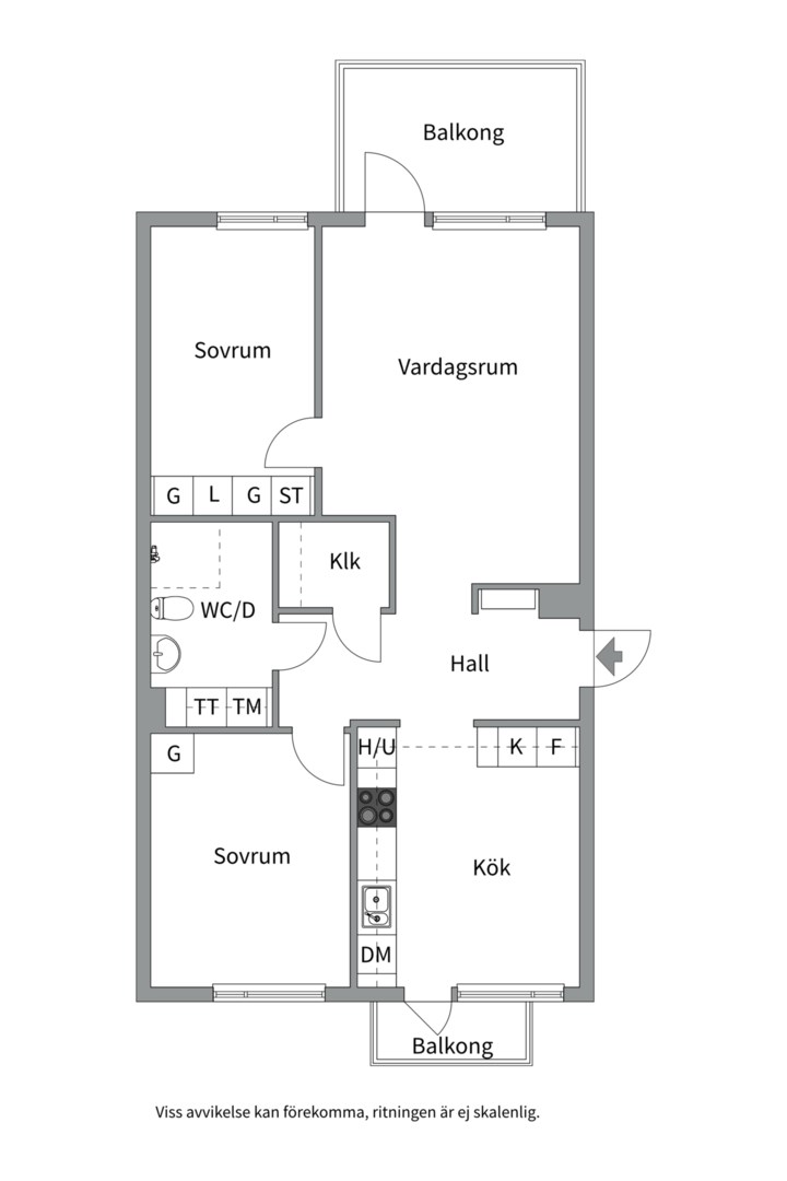 Planlösning från Kungsängsgatan 57E, Såld i Kungsängen, Uppsala