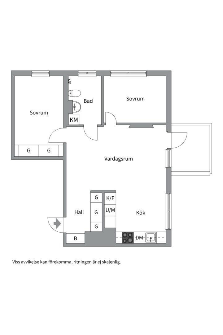 Planlösning från Fyrspannsvägen 31, Kommande i Jarlaberg, Nacka