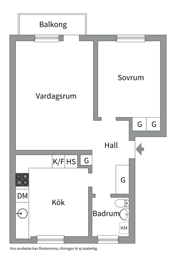Planlösning från Tivolivägen 4, Såld i Midsommarkransen/Telefonplan/Västberga, Stockholm