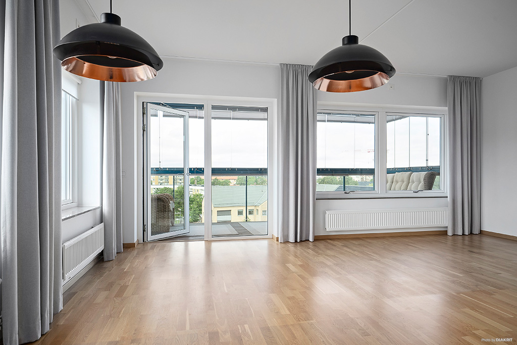 Utgång till balkong