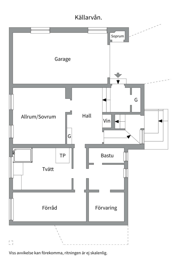 Planlösning från Bergvägen 4, Till salu i Saltsjö-Duvnäs, Nacka