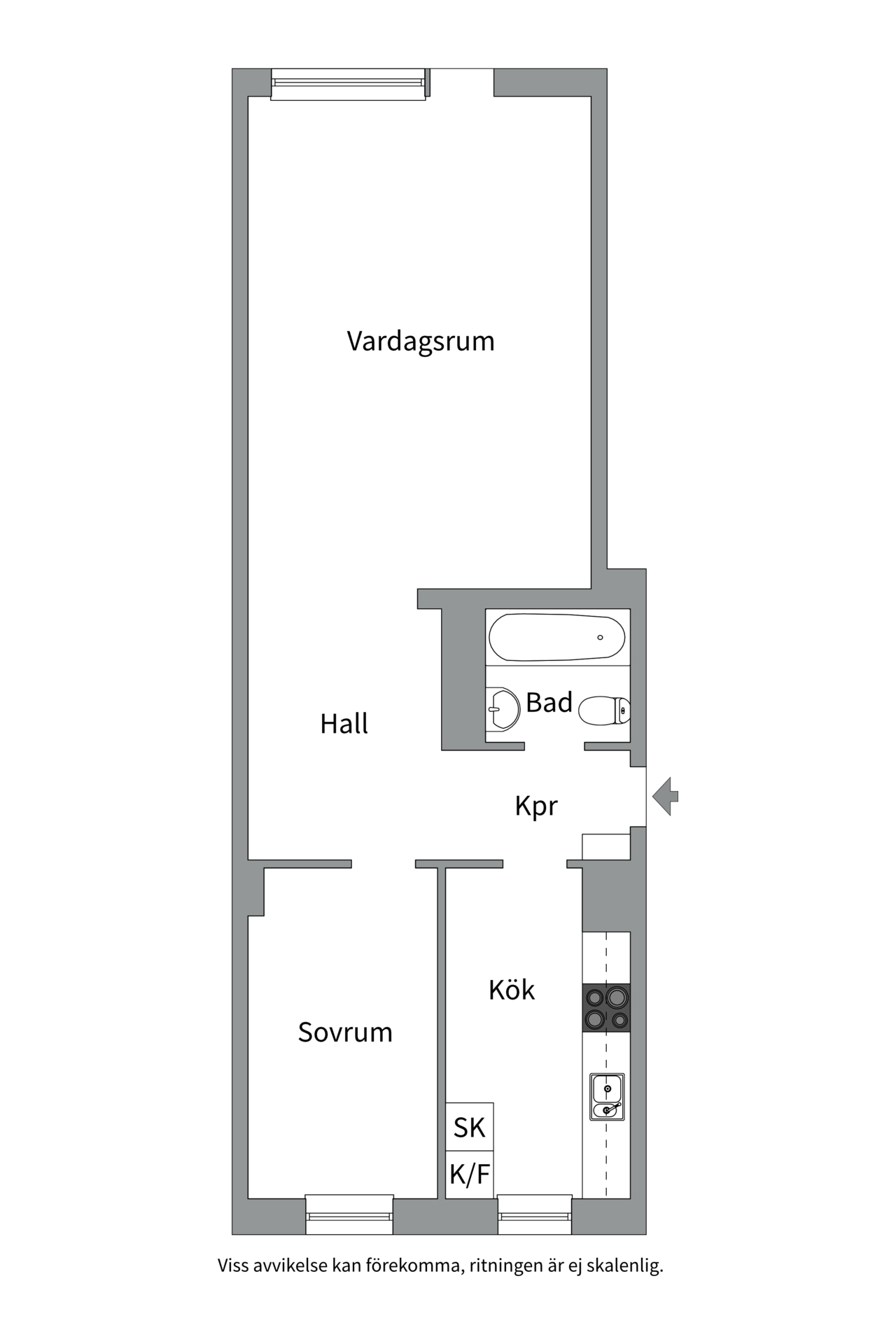 Bostadsbild från Börjegatan 10B, Till salu i Främre Luthagen, Uppsala
