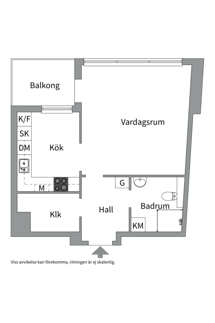 Planlösning från Liljeholmstorget 8, 5 tr, Till salu i Liljeholmen - Liljeholmskajen, Stockholm