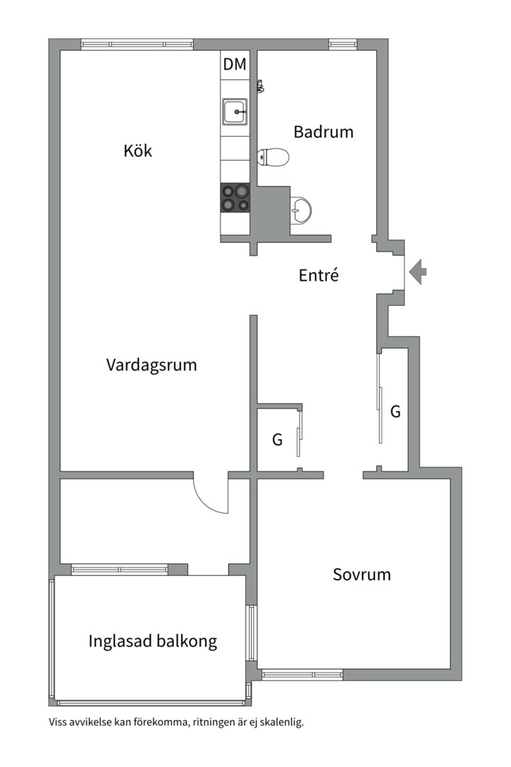Planlösning från Farsta Strandplan 3, 3 tr, Till salu i , Stockholm