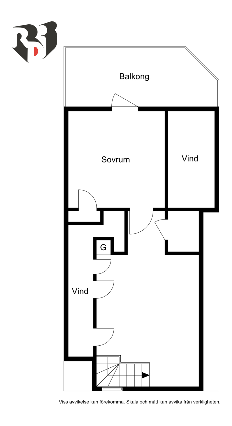 Planlösning ovanvåning