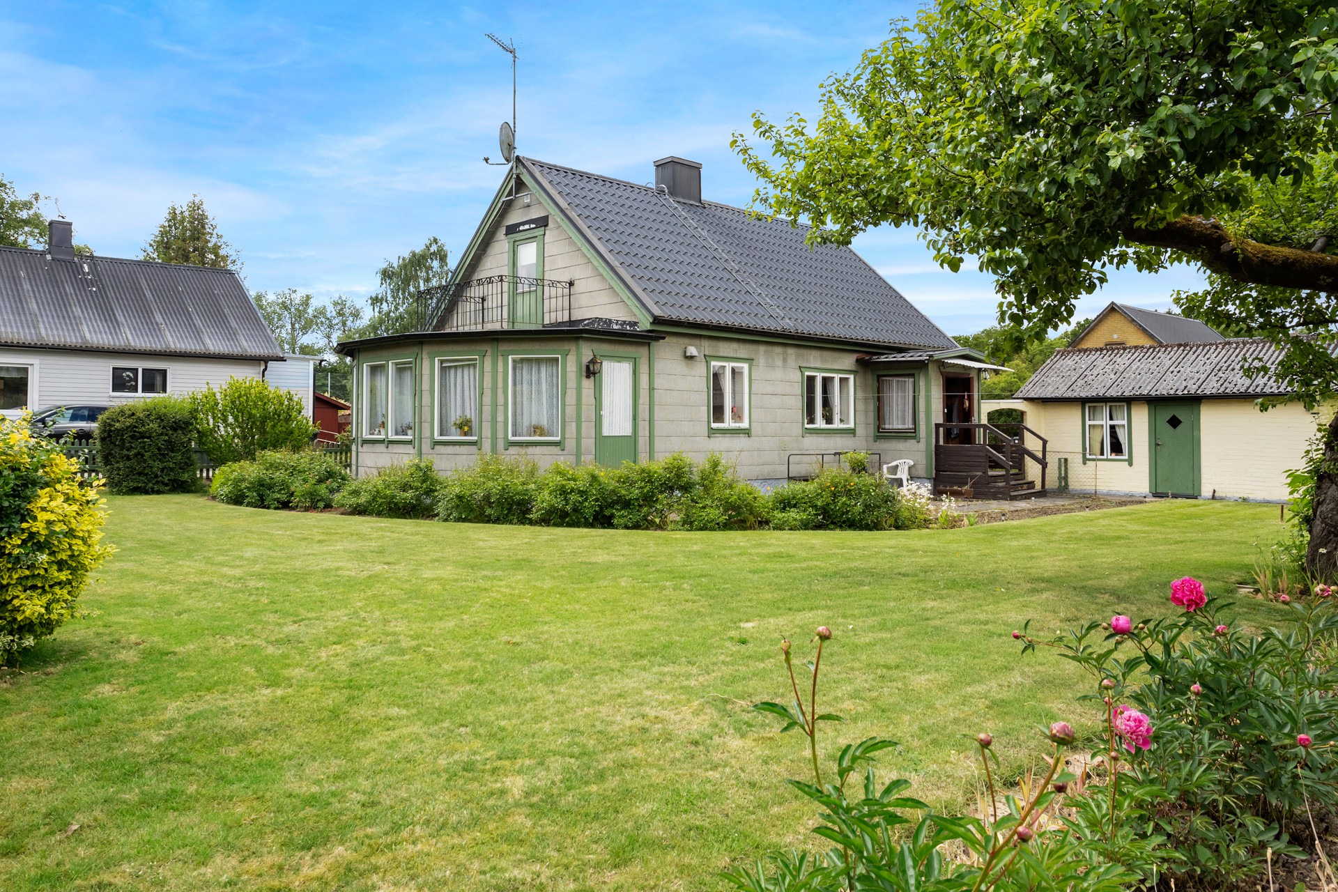 Fin härlig trädgård