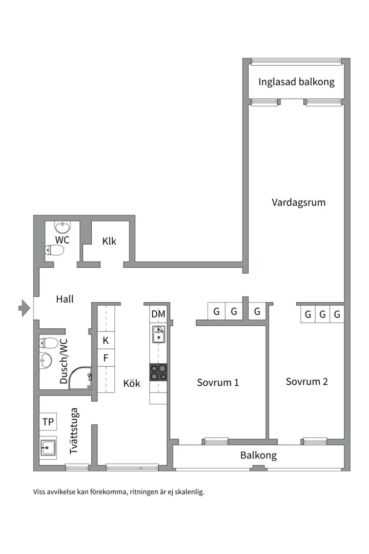 Planlösning från Oxelvägen 49, Kommande i Älta, Nacka