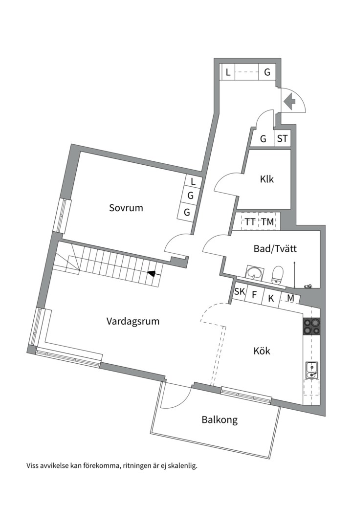 Planlösning från Finnbergsvägen 64, Till salu i Finnberget, Nacka
