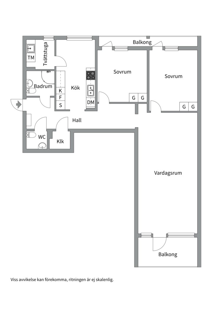 Planlösning från Oxelvägen 51, Kommande i Älta, Nacka