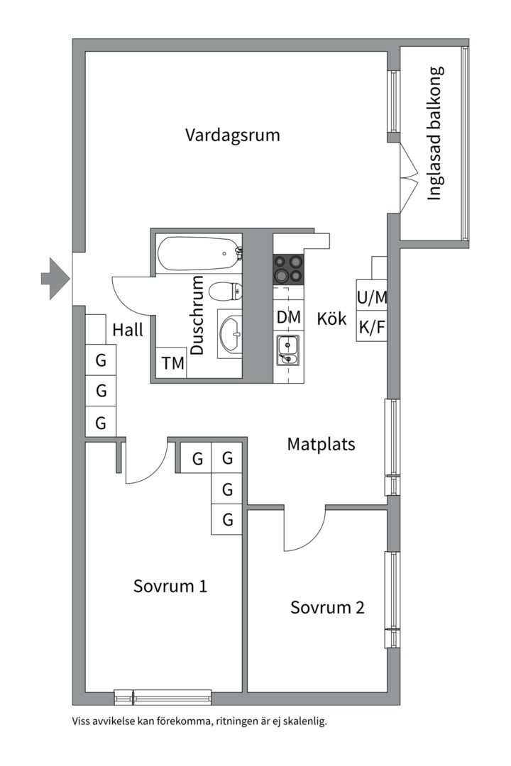 Planlösning från Stensövägen 13 7/7 tr!, Kommande i Älta, Nacka