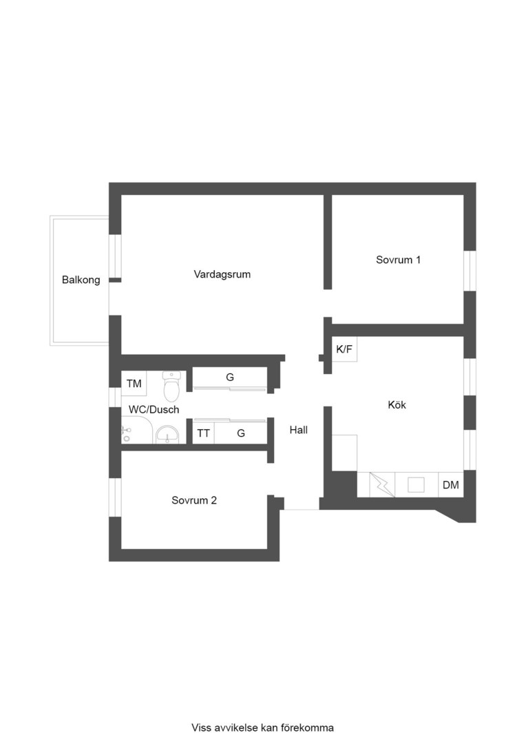 Planlösning från Vadmalsvägen 15, Kommande i Bromma - Riksby, Stockholm