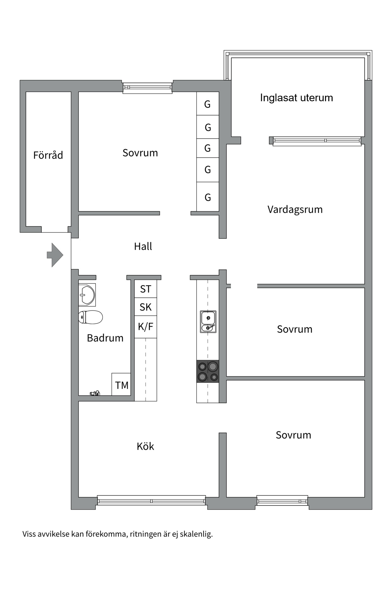 Bostadsbild från Smältverksgatan 148, Kommande i Bäckby, Västerås