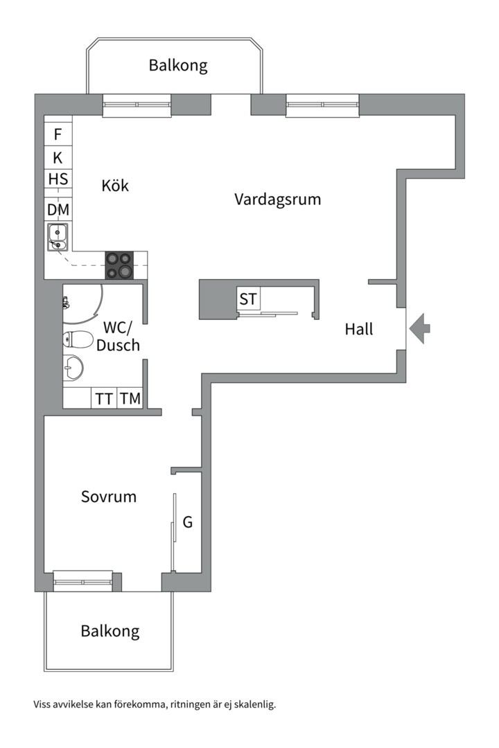 Planlösning från Industrigatan 37, Till salu i Kungsängen, Uppsala