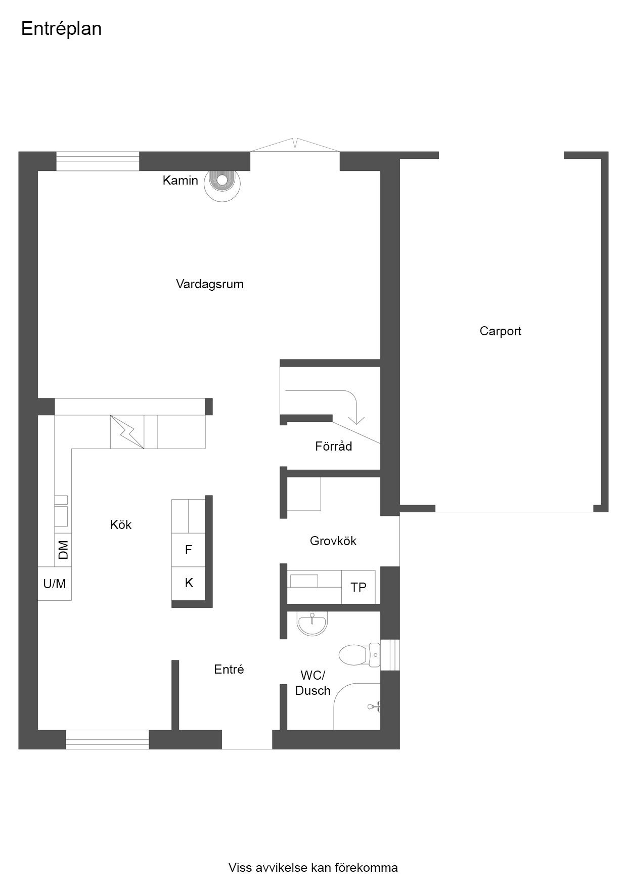 Planritning Entréplan
