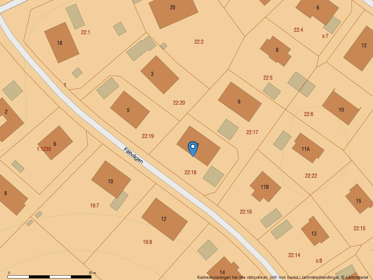 Bostadsbild från Fältvägen 7, Såld i Norra Lännersta, Nacka