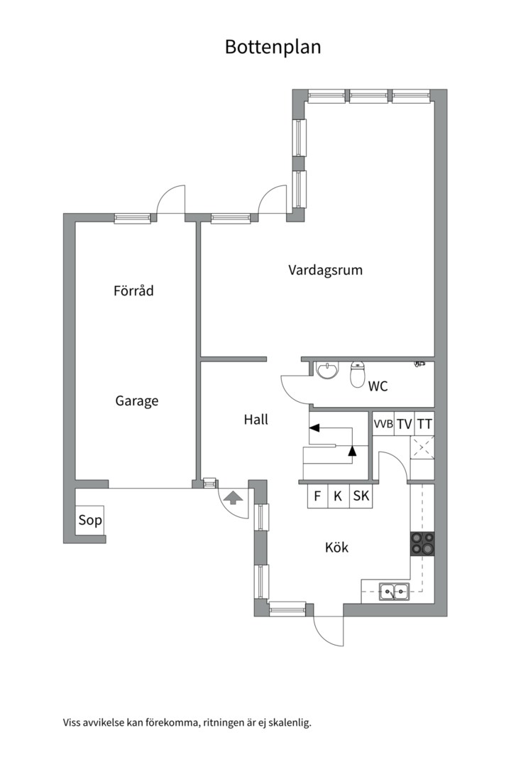 Planlösning från Odenvägen 6A, Kommande i Neglinge - Saltsjöbaden, Nacka