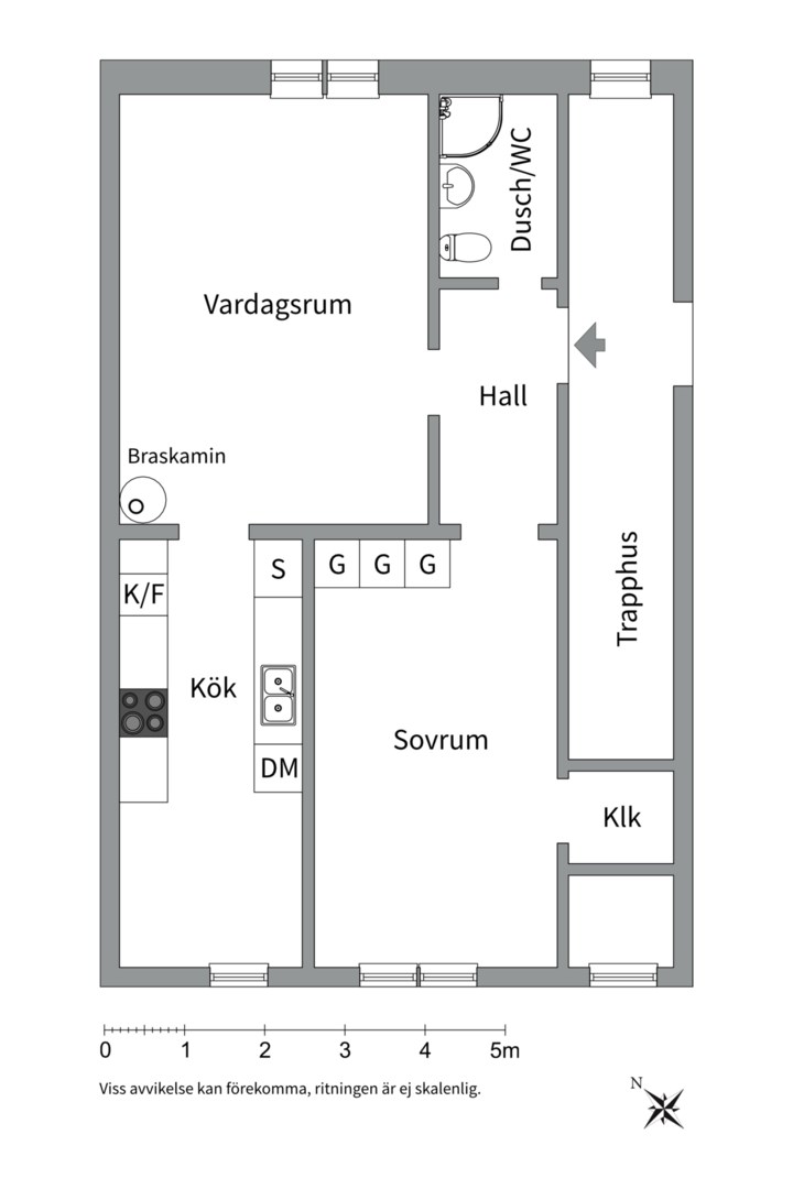 Planlösning från Kungsängsgatan 55 E, Kommande i Kungsängen, Uppsala