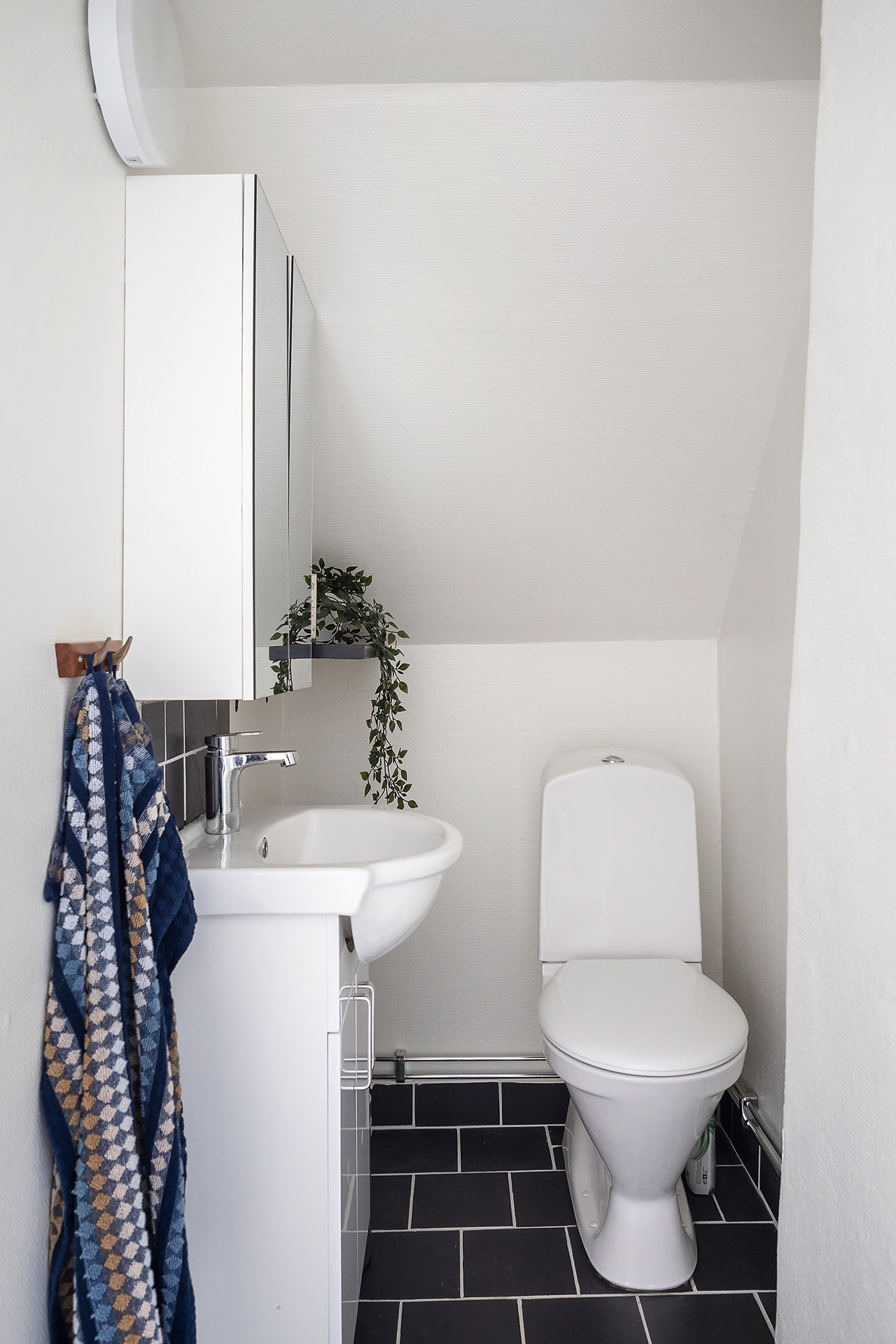 Perfekt med wc på ovanvåningen