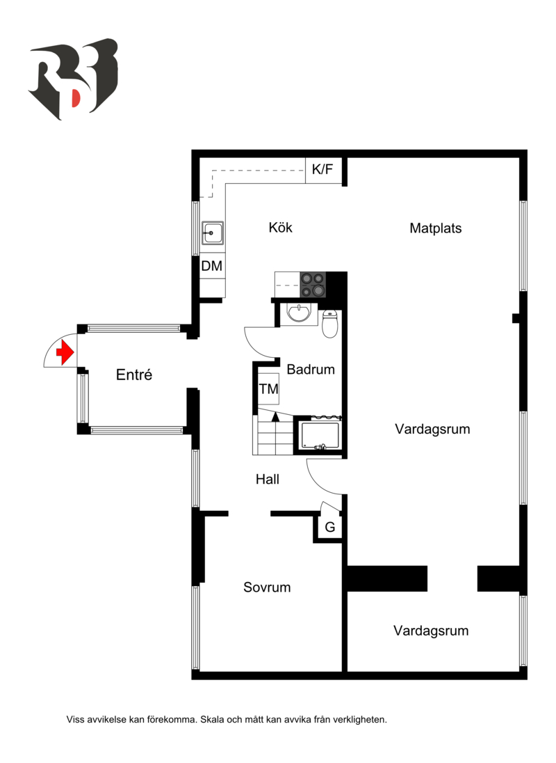 Planlösning bottenplan