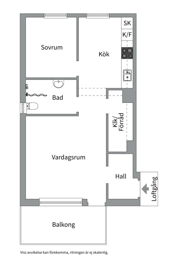 Planlösning från Herrhagsvägen 403, Såld i Herrhagen, Uppsala