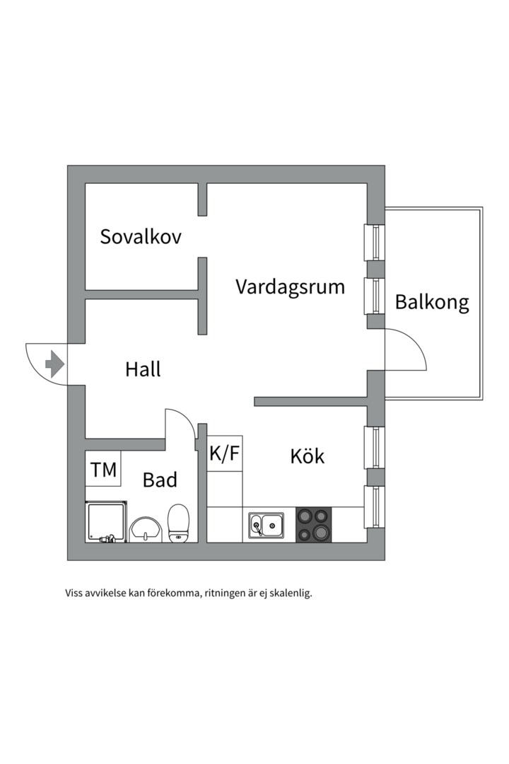 Planlösning från Ormingeringen 74, Kommande i Västra Orminge, Nacka