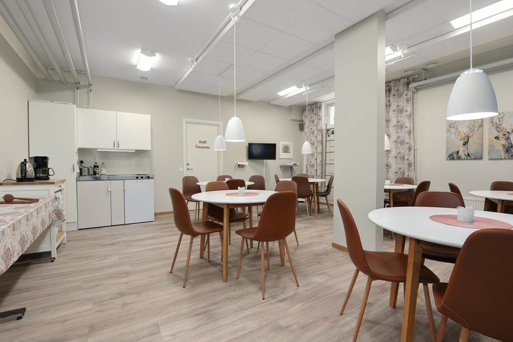 Samlingslokalen med övernattningsrum