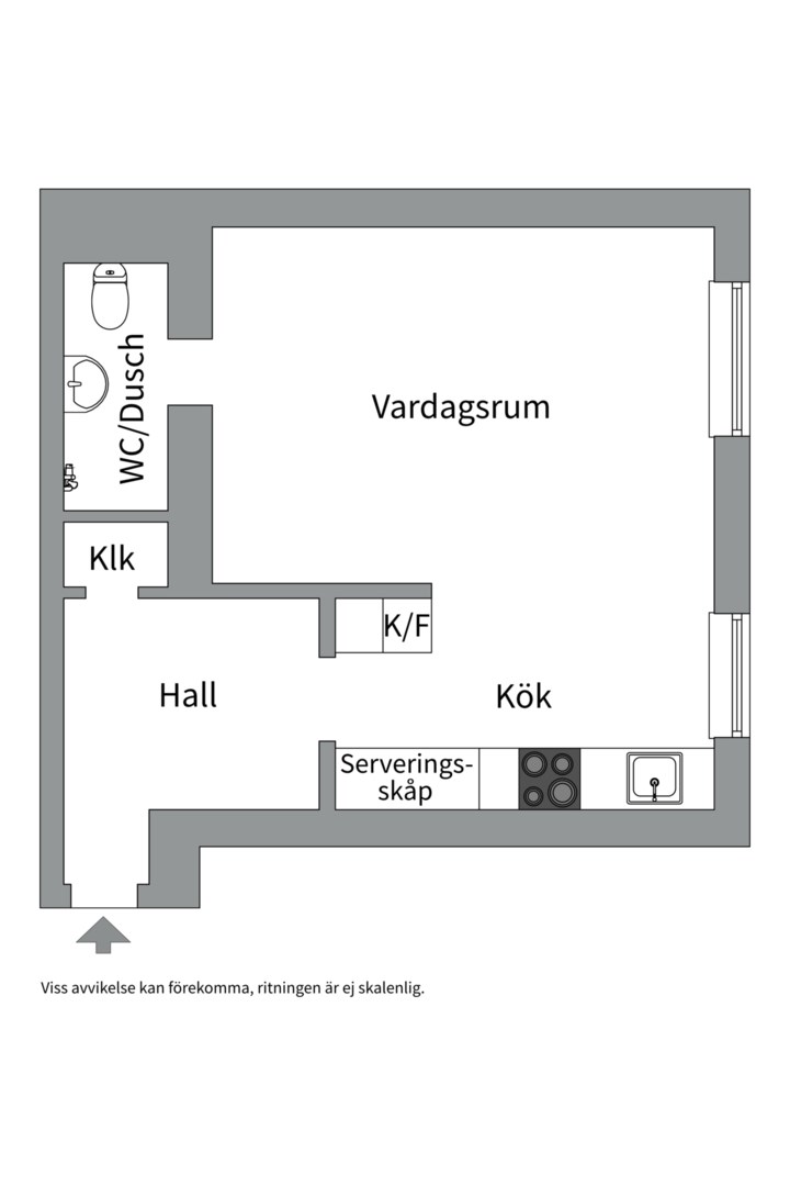Planlösning från Igeldammsgatan 10, 1tr, Till salu i Kungsholmen, Stockholm