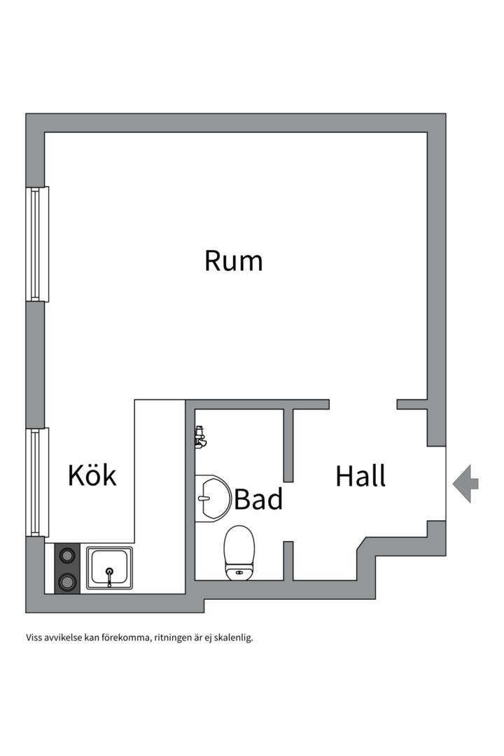 Planlösning från Väderkvarnsgatan 8B, Till salu i Höganäs, Uppsala