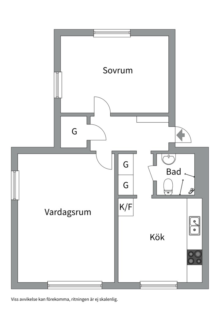 Planlösning från Mellanbergsvägen 5, Till salu i Tollare, Nacka