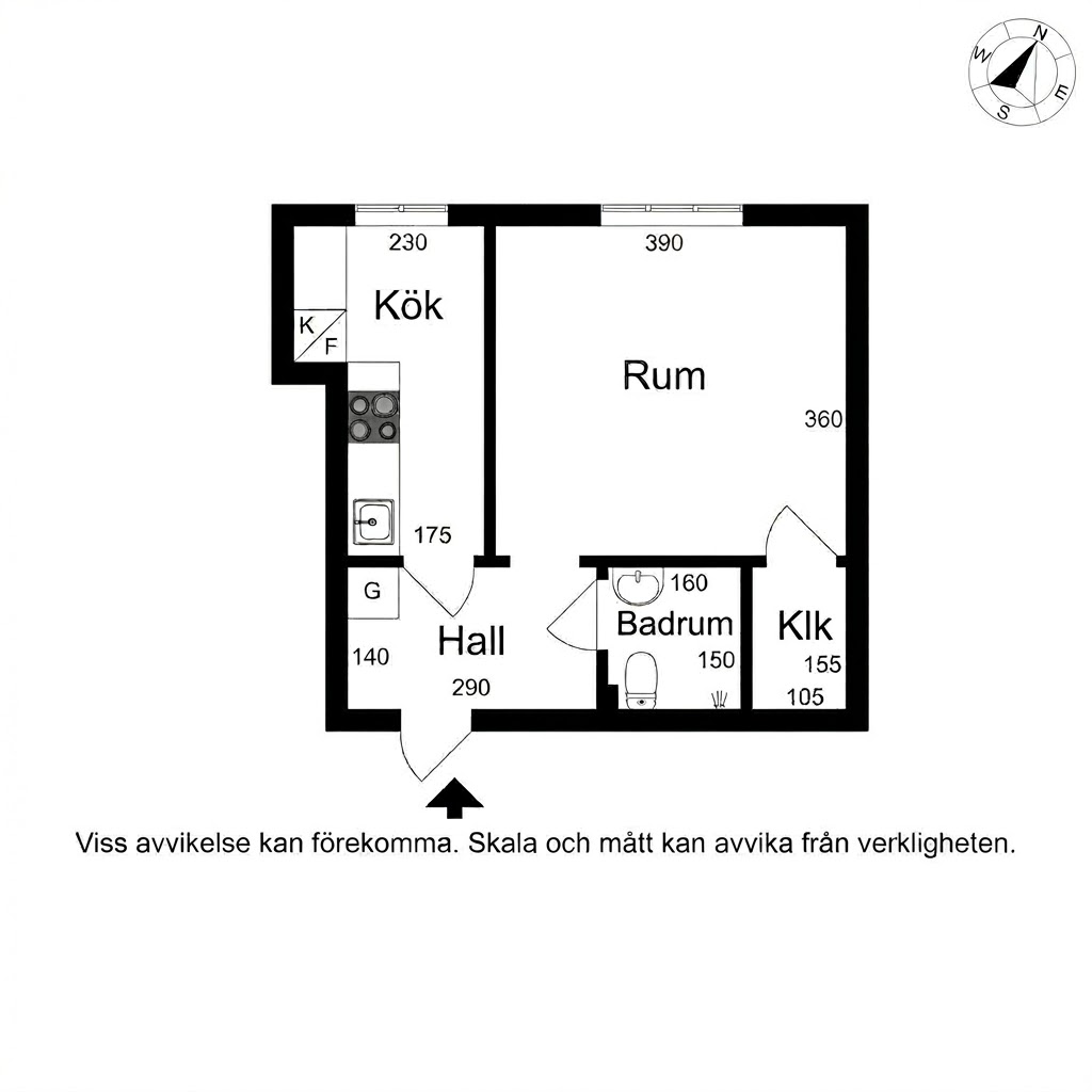Planritning Stockholmsvägen 2A Sibar