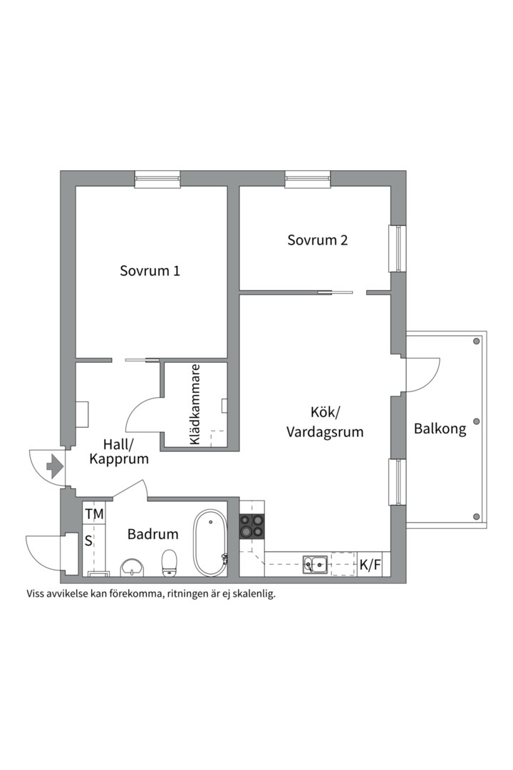 Planlösning från Stackmolnsvägen 83A, Kommande i Fullerö, Uppsala