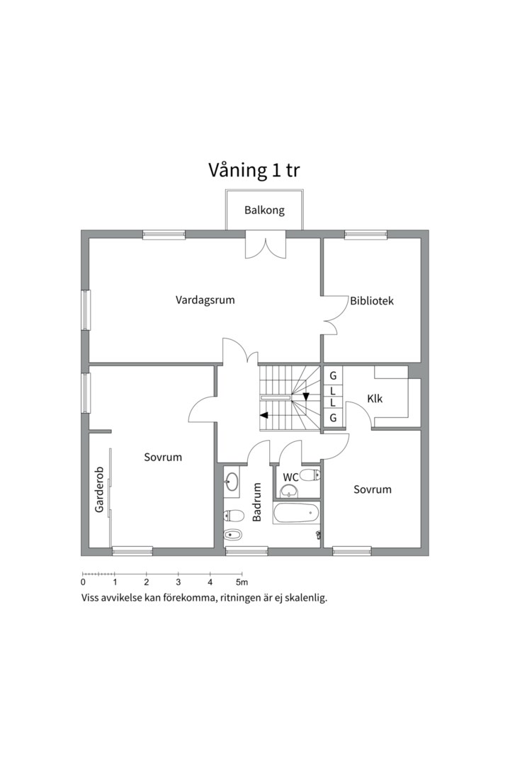 Planlösning från Thunbergsvägen 17B, Såld i Kåbo, Uppsala