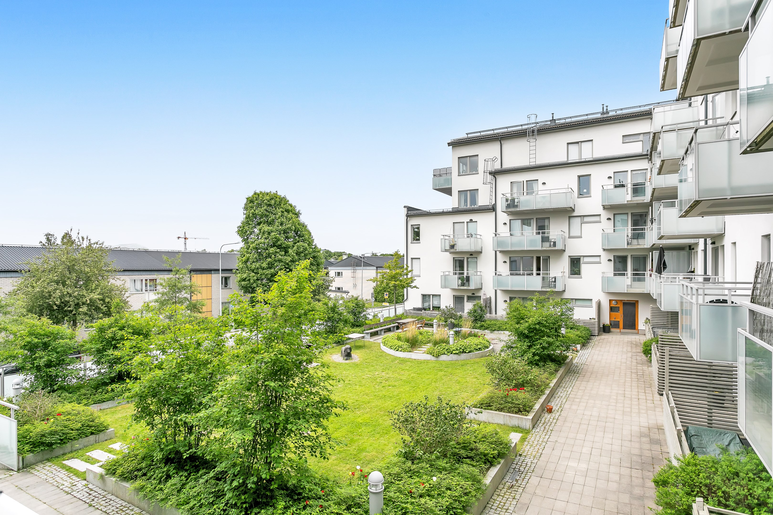 Bostadsbild från Råbyvägen 32, Kommande i Kapellgärdet, Uppsala