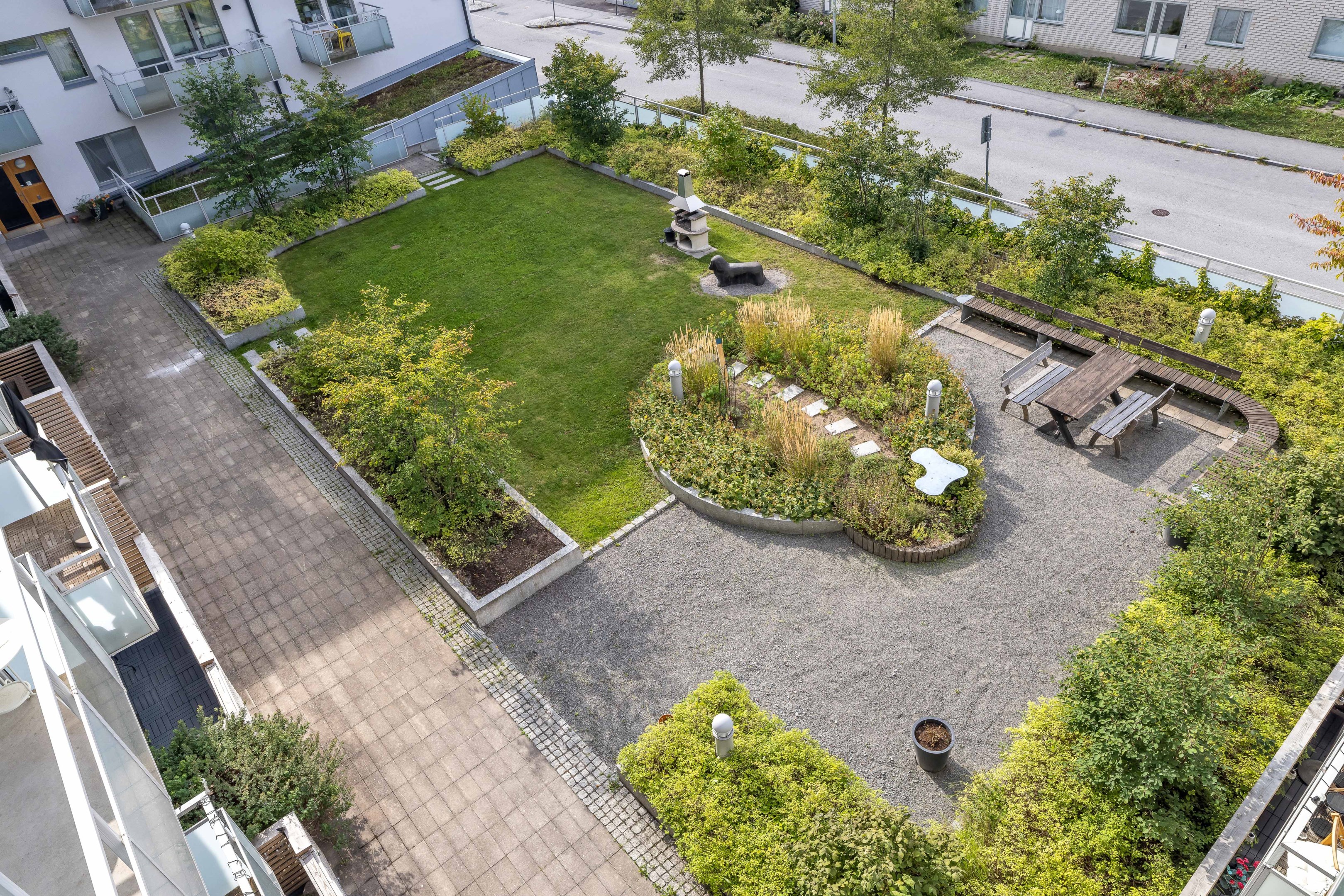Bostadsbild från Råbyvägen 32, Kommande i Kapellgärdet, Uppsala