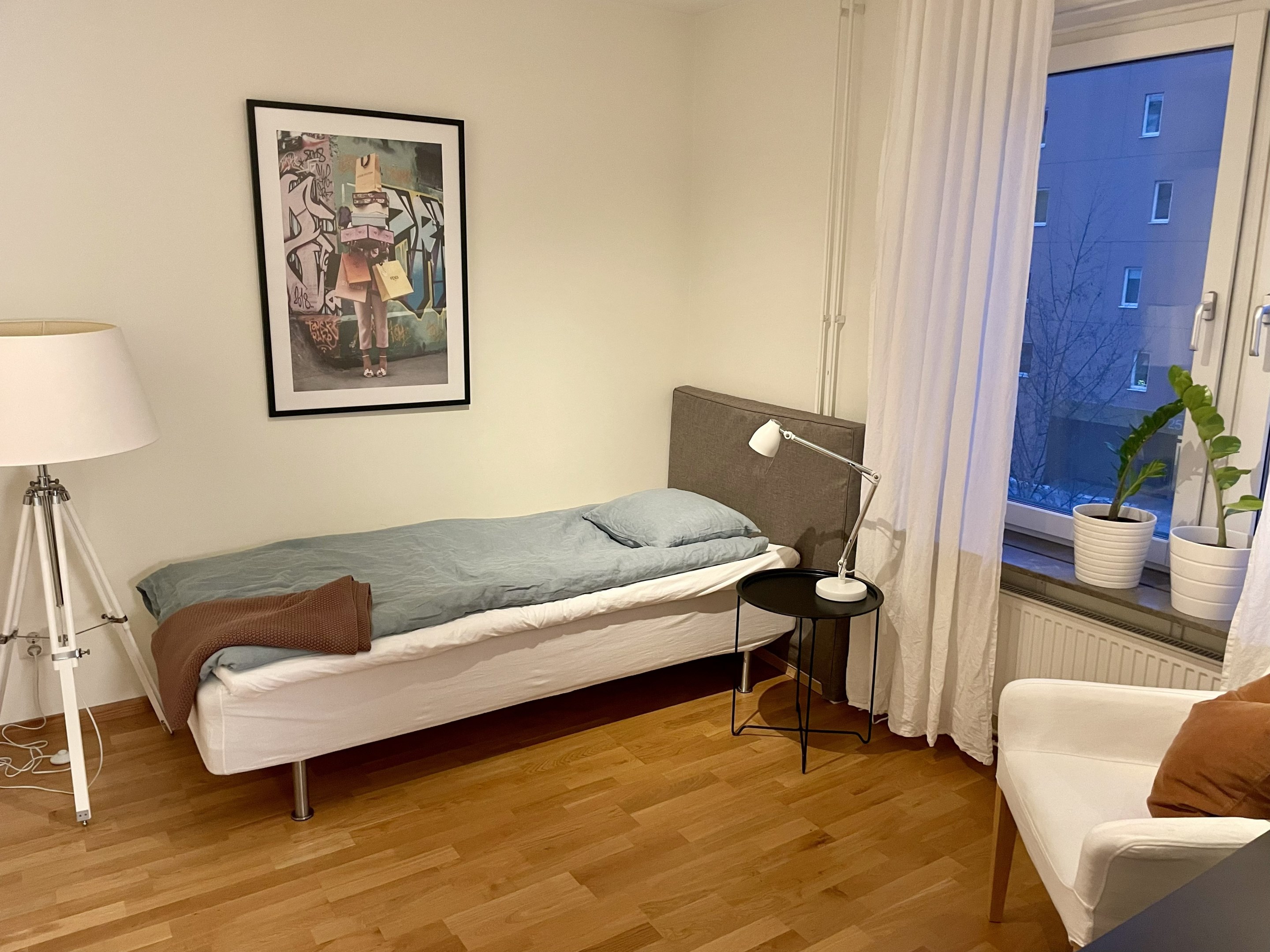 Bostadsbild från Råbyvägen 32, Kommande i Kapellgärdet, Uppsala