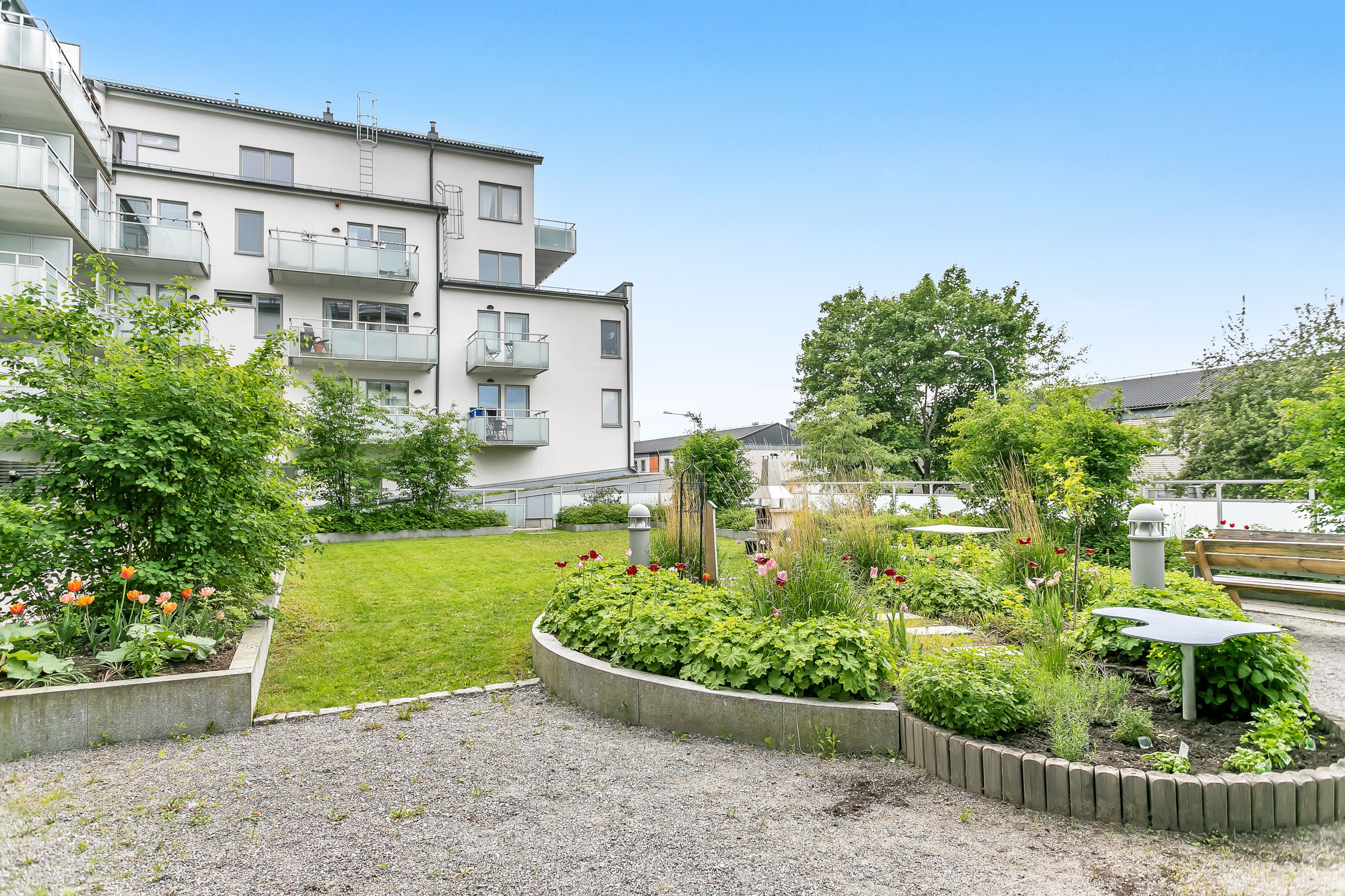 Bostadsbild från Råbyvägen 32, Kommande i Kapellgärdet, Uppsala