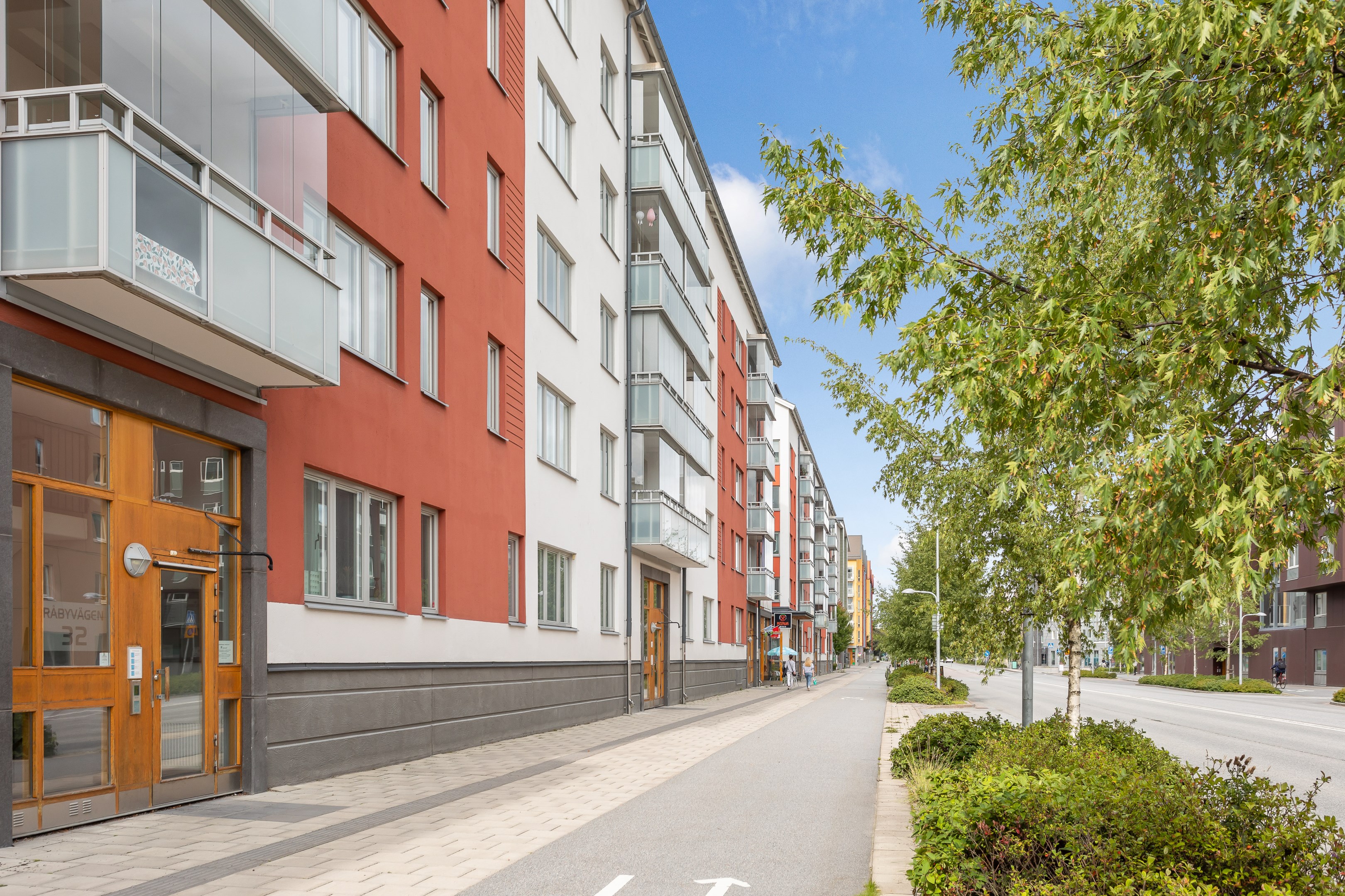 Bostadsbild från Råbyvägen 32, Kommande i Kapellgärdet, Uppsala